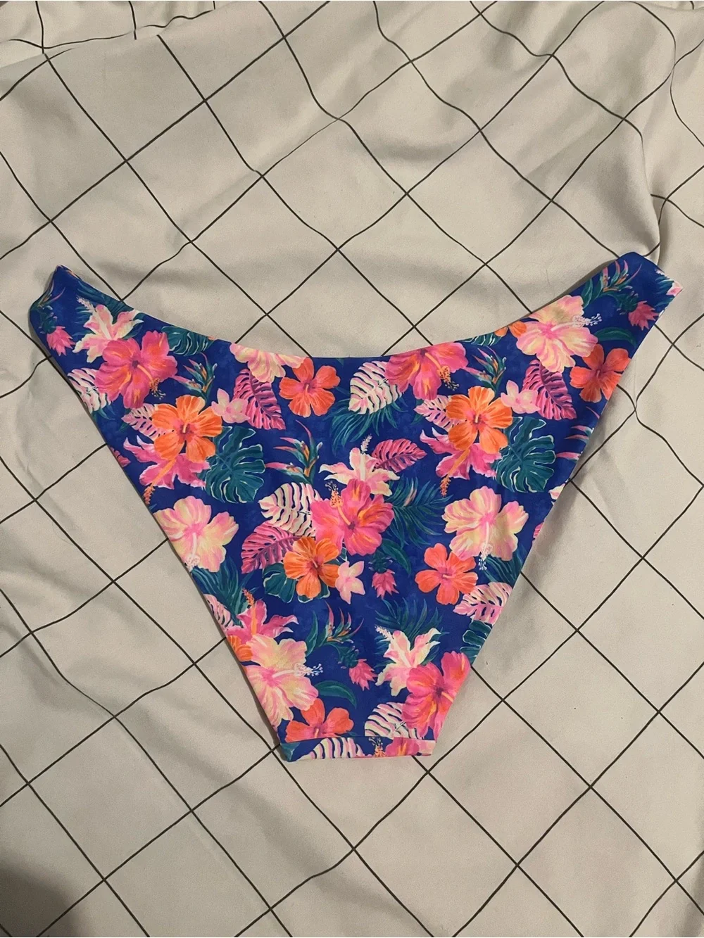 Kulani Kinis Tropical Floral Bikini Bottoms - Navy, Pink & Coral